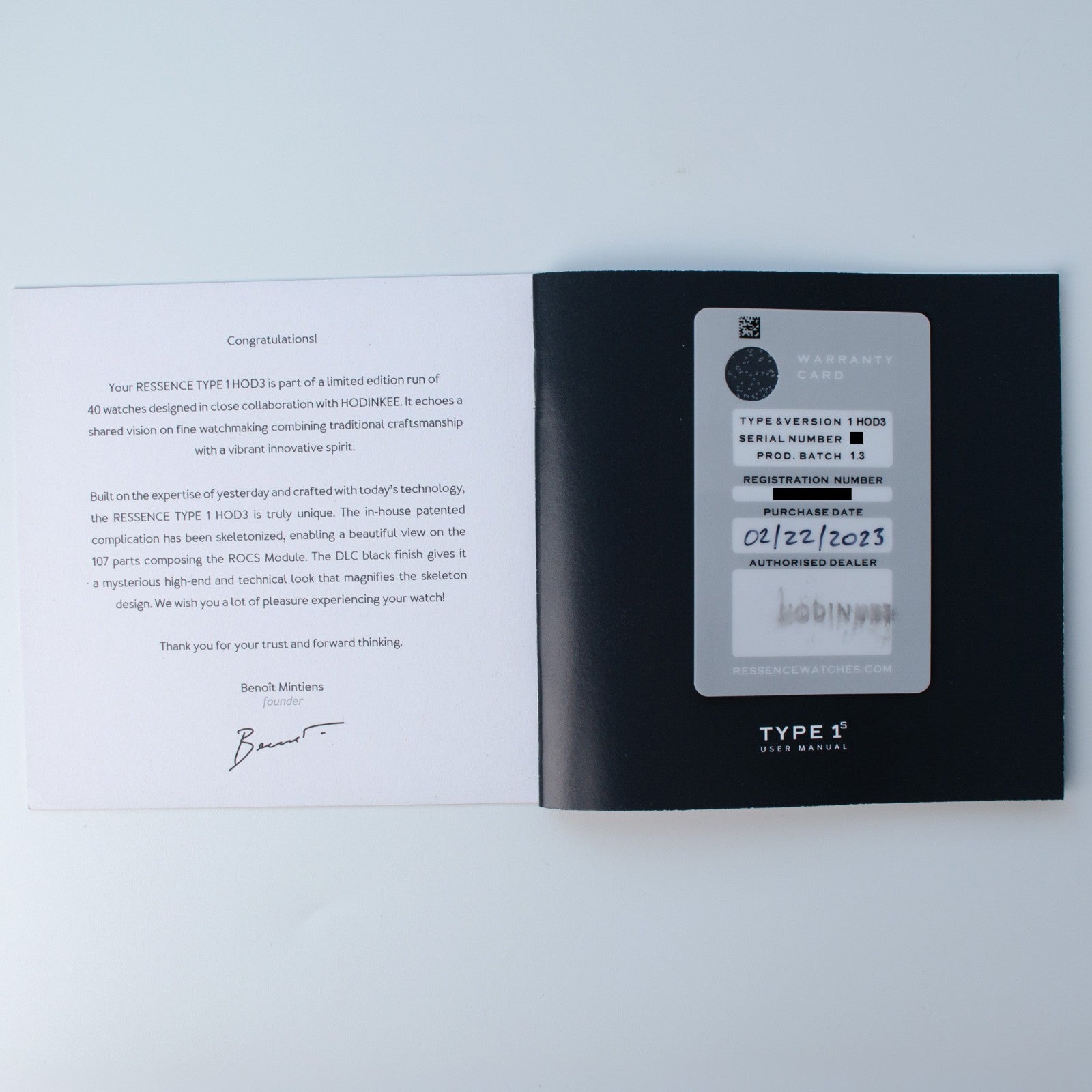 Ressence Type 1.3 Slim HOD3 Hodinkee Type1.3HOD3