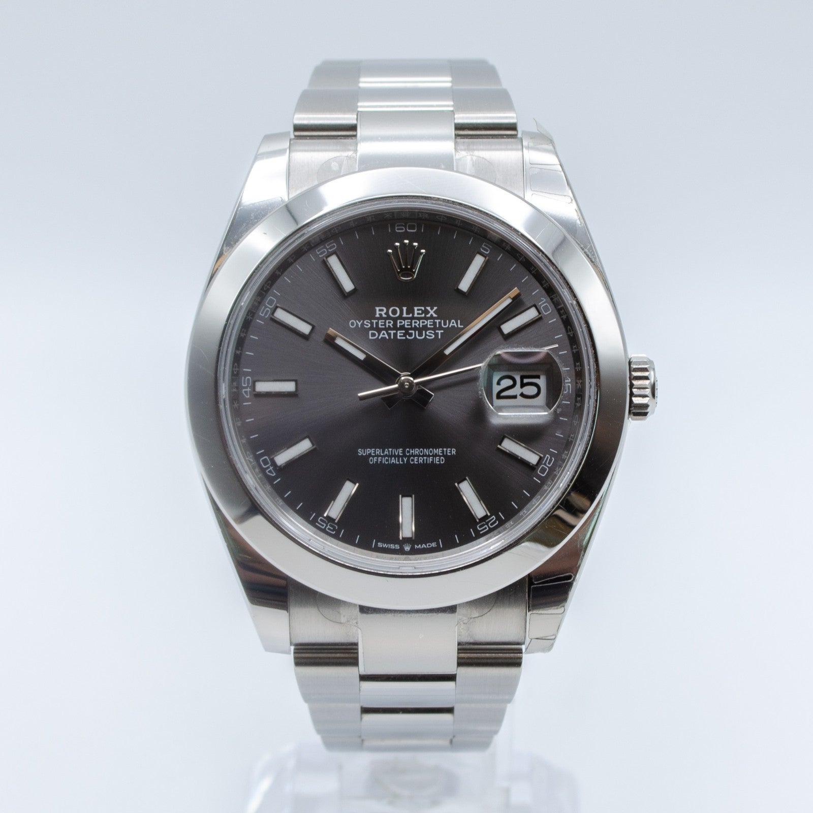 Rolex Datejust 41 Slate 126300 Full Set 2025 Smooth + Oyster