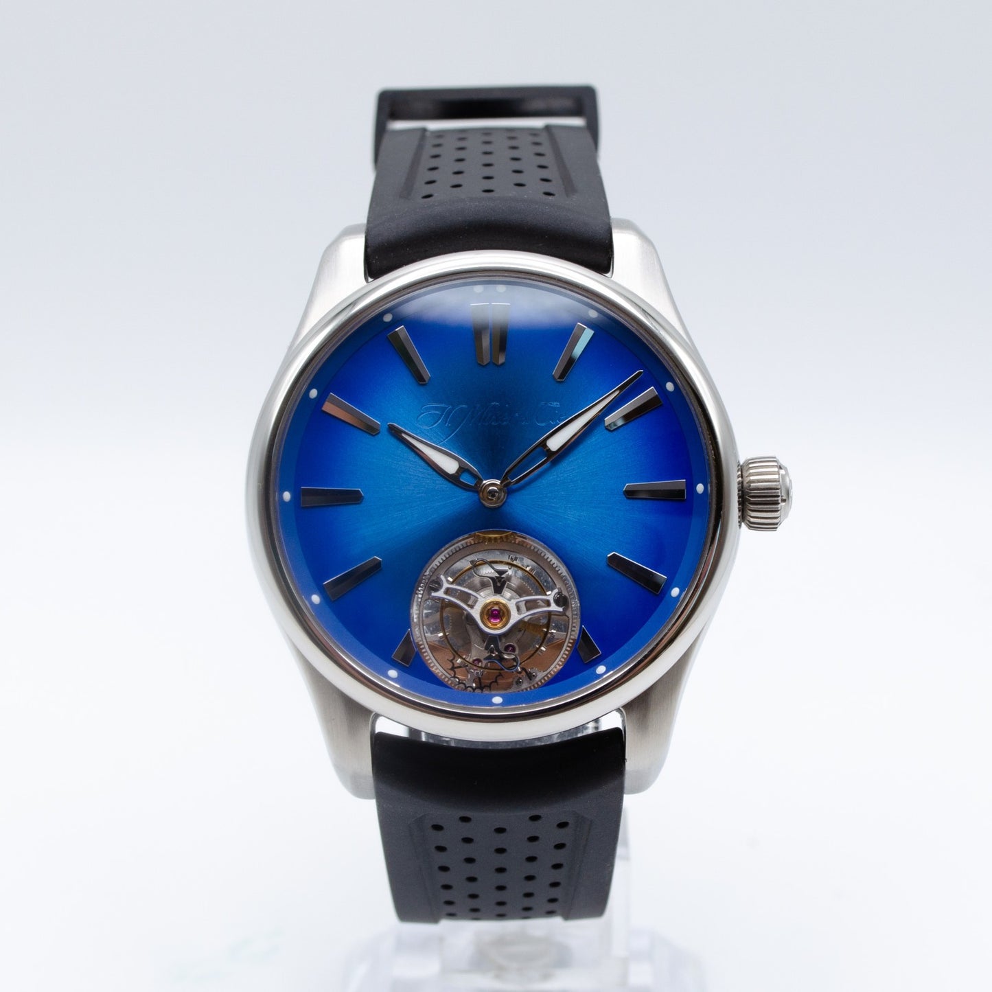 H. Moser & Cie Pioneer Tourbillon Arctic Blue 3804-1208