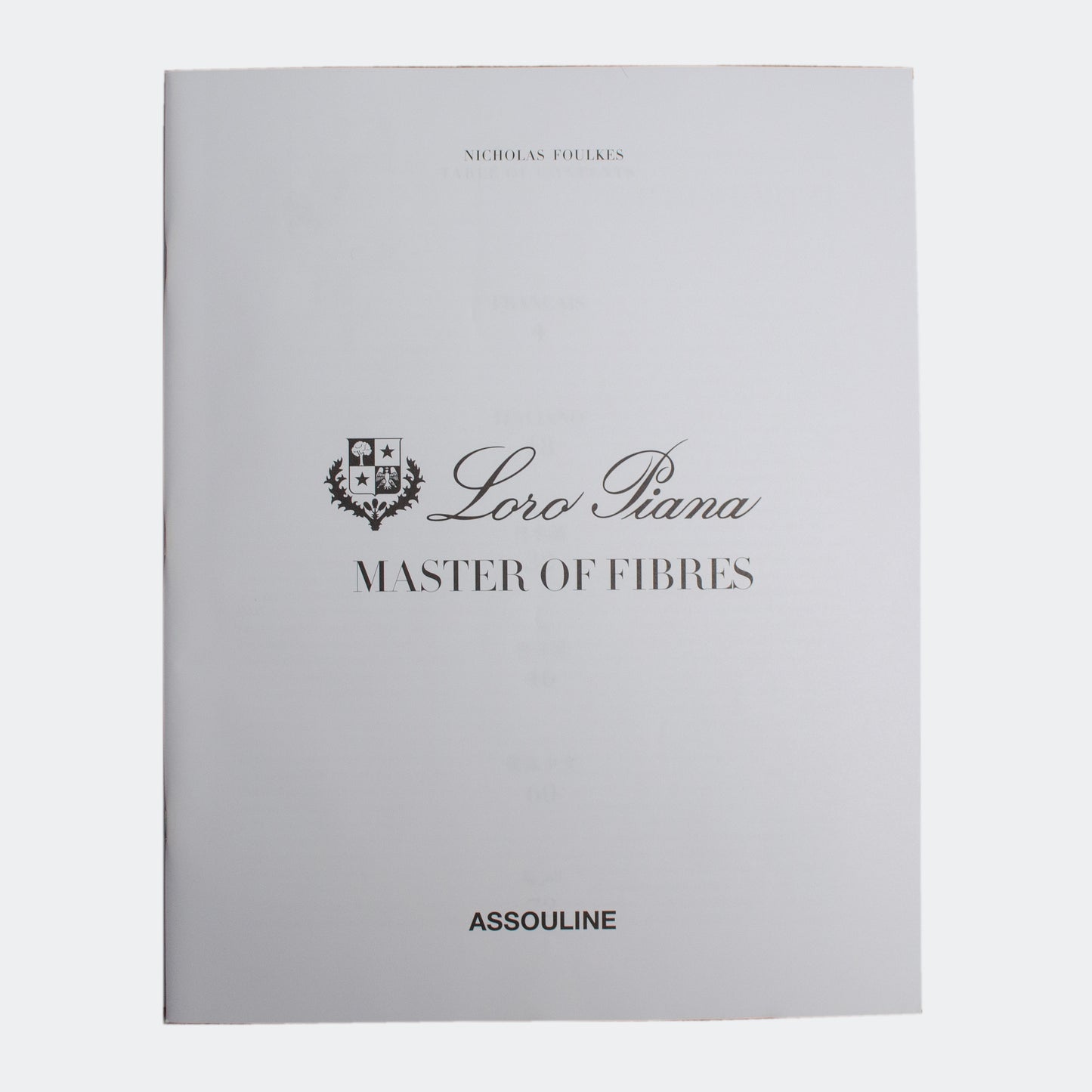 Loro Piana 'Master of Fibres' Hardcover Book by Nicholas Foulkes