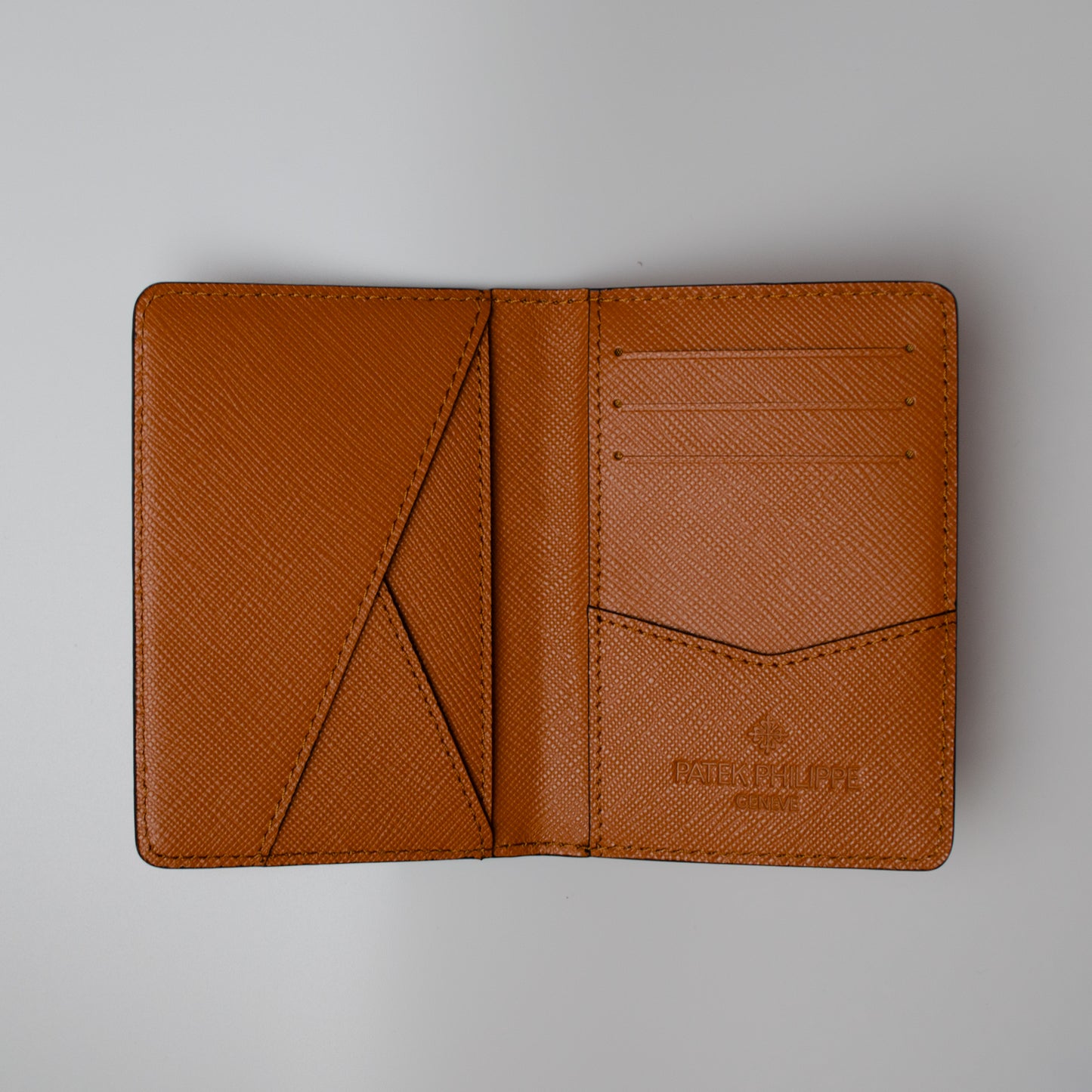 Patek Philippe Orange Saffiano Card Holder