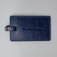 De Bethune Navy Leather Luggage Tag