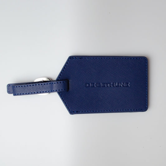 De Bethune Navy Saffiano Luggage Tag