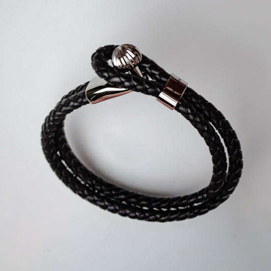 Chronoswiss Braided Leather Bracelet Black
