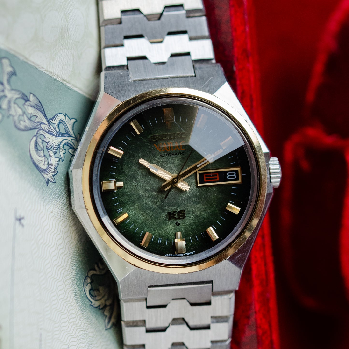 1974 King Seiko VANAC 5626-7180 Box & Papers