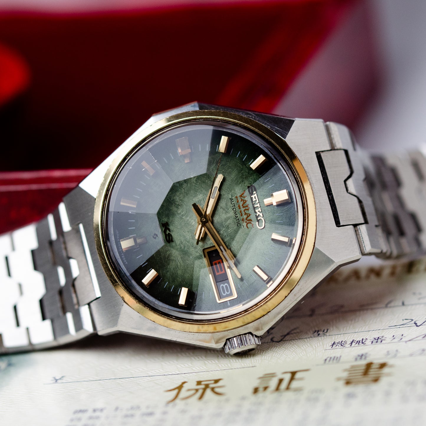 1974 King Seiko VANAC 5626-7180 Box & Papers