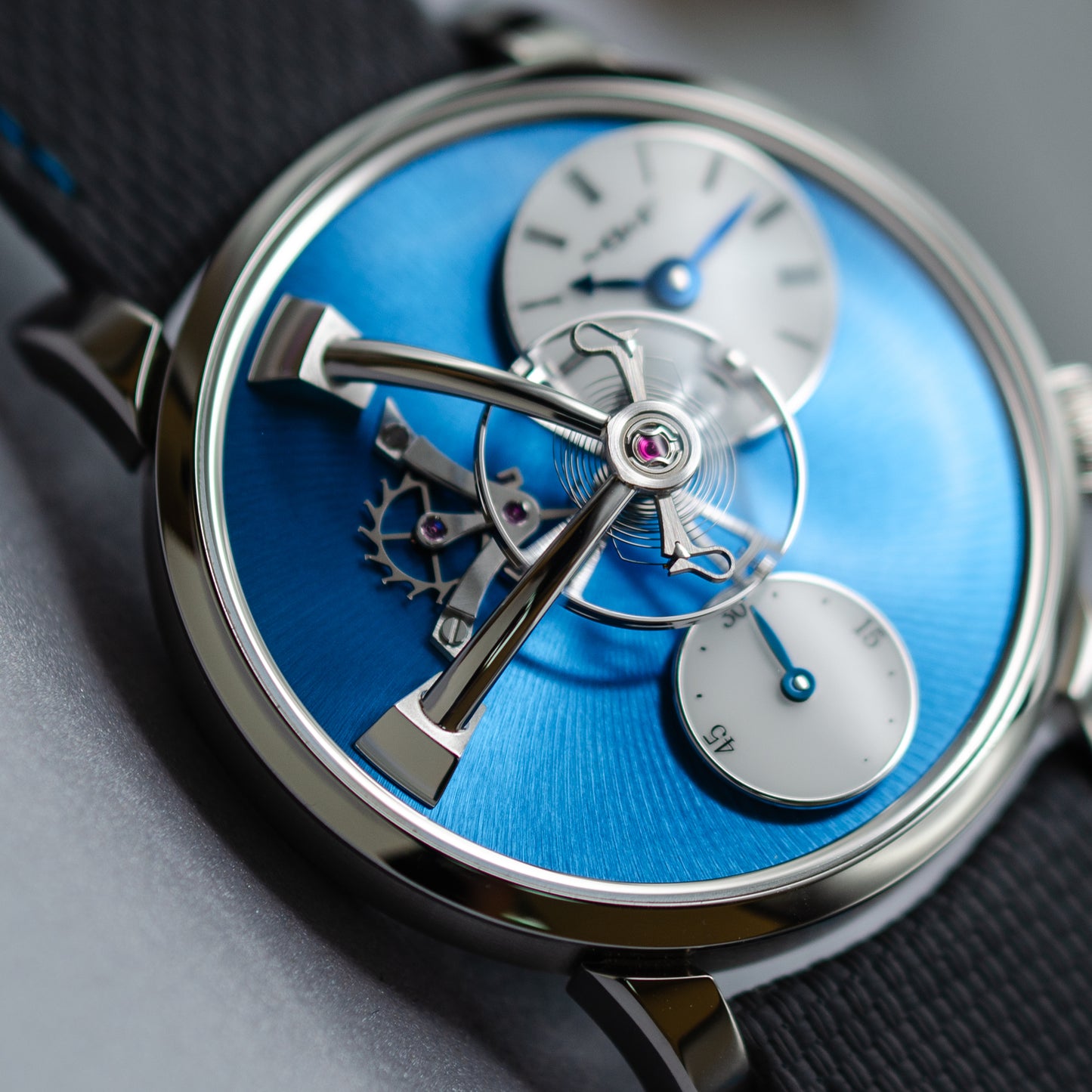 MB&F LM101 Steel Blue