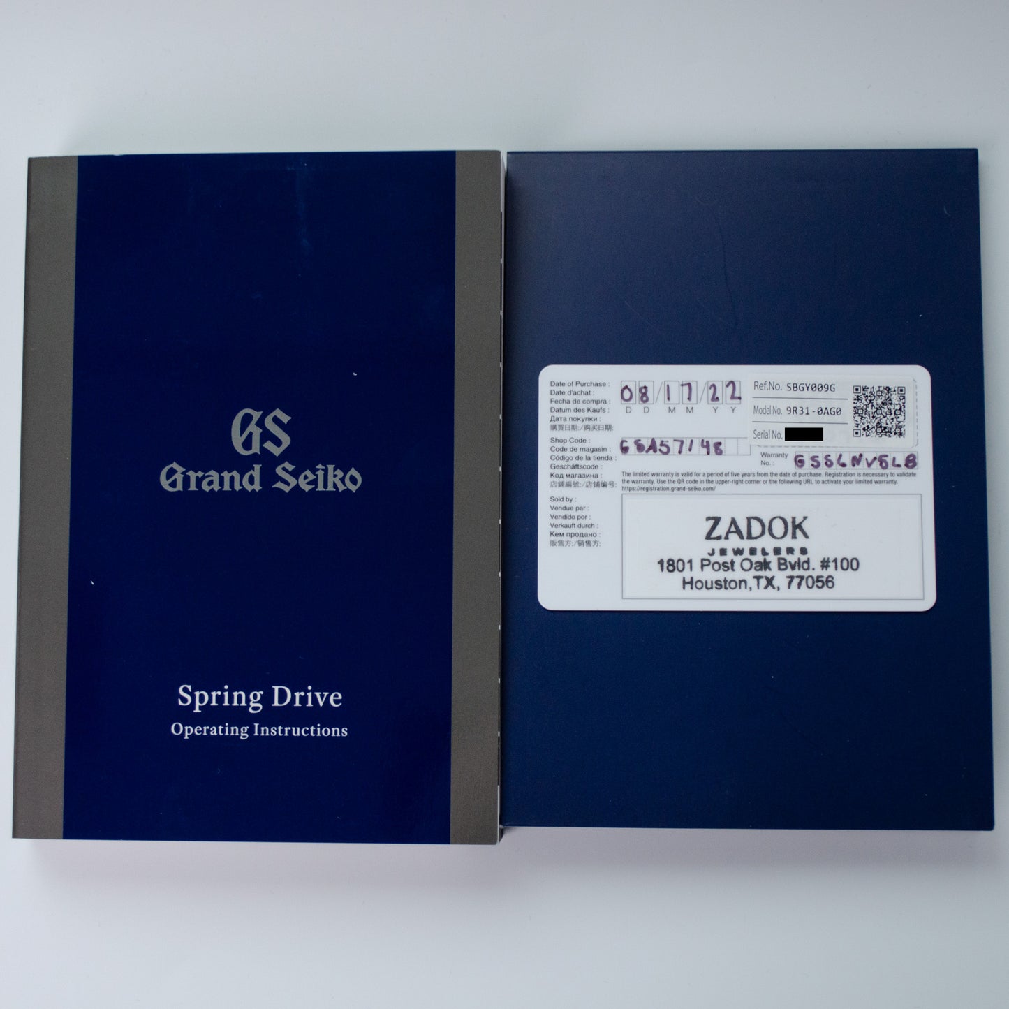 Grand Seiko Heritage SBGY009 Limited Edition