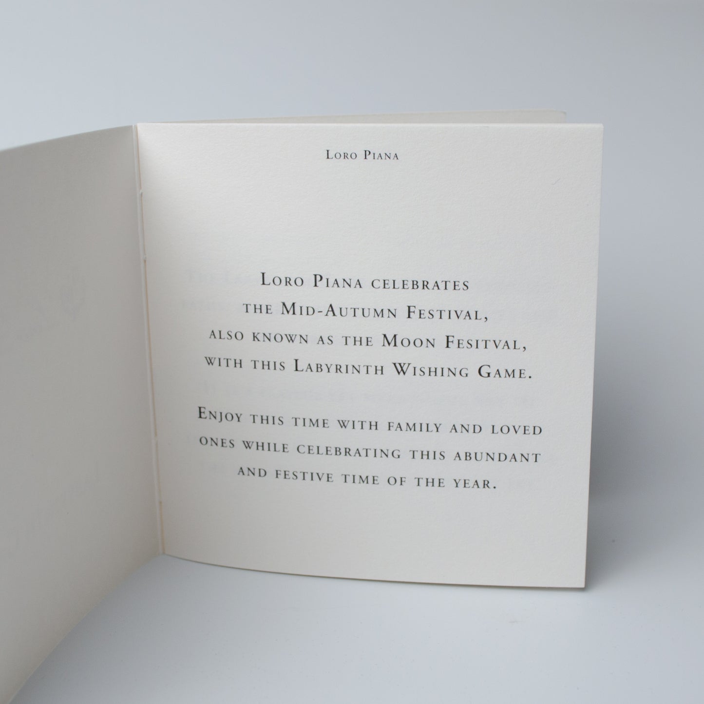 Loro Piana 'Labyrinth Wishing Game'